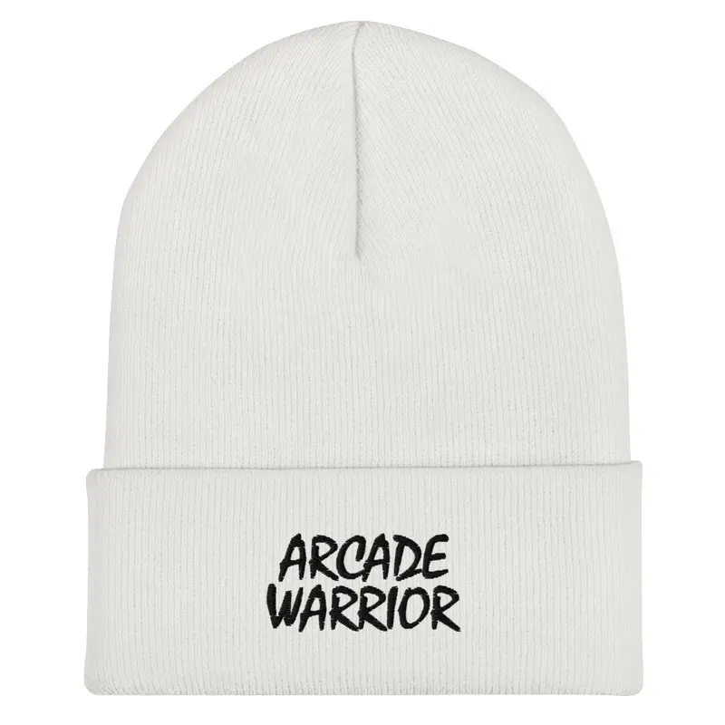 Arcade Warrior White Beanie